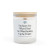 Frosted Glass Candle, 11oz - Sorry/Backing Up Trailer - Vanilla