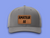 Amateur AF Hat-Leather Patch On Perforated Baseball Cap - Charcoal