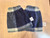 Fleece Stirrup Covers - Navy & Grey Plaid