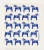 Blue Dala Pony Swedish Dishcloth