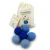 Blue Eco Wool Pet Toy Balls