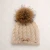 Snaffle Bit Ecru Knit Beanie