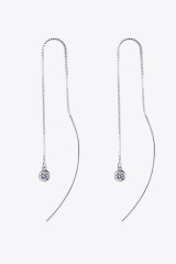 Moissanite 925 Sterling Silver Threader Earrings