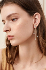 1.2 Carat Moissanite Layered Chain Earrings 1.2 Carat Moissanite Layered Chain Earrings