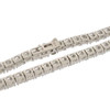 Rhodium Finish 0.925 Silver 4mm 1 Row Tennis Chain; Varies