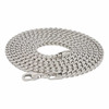 Rhodium Finish .925 Silver Franco Link Chain; 24" Inches