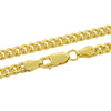 Gold Finish .925 Silver Curb Chain; 22" Inches