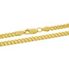 Gold Finish .925 Silver Curb Chain; 22" Inches