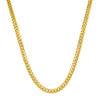 Gold Finish 0.925 Silver Miami Cuban Link Chain; Varies