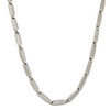 Silver Plated Brass Squared Style Bullet Link Chain