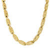 Gold Plated Brass Hip Hop Style Bullet Link Chain