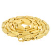 Gold Plated Brass Squared Bullet Link Chain