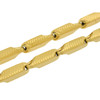 Gold Plated Brass Squared Bullet Link Chain