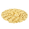 Gold Plated Brass Hip Hop Style Squared Bullet Link Chain