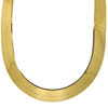 Gold Finish .925 Silver Herringbone Chain, 16mm