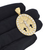 10k Gold Jesus Christ Crucifix Medallion Pendant