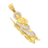 10k Gold Iced Robe Saint Jude Pendant