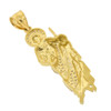 10k Gold Iced Robe Saint Jude Pendant