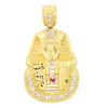 10k Gold Egyptian Pharaoh Pendant