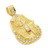 10k Gold Egyptian Pharaoh Pendant