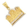 10k Gold Hollow Two-Tone Last Supper Pendant