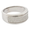 .925 Silver Hip Hop Pave Band