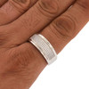 .925 Silver Hip Hop Pave Band