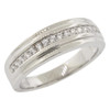 .925 Silver Modern 1 Row Band