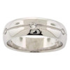 .925 Silver 3 Stone Modern Engagement Band