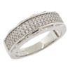 .925 Silver Chain Style Pave Band