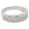 .925 Silver Chain Style Engagement Band