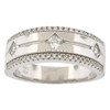 .925 Silver Fancy Engagement Band