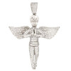 .925 Silver Large Praying Angel Pendant