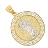 10k Gold Saint Christopher Pendant