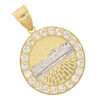 10k Gold Round Last Supper Pendant