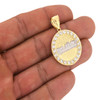 10k Gold Round Last Supper Pendant