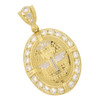 10k Gold Oval Egyptian King Tut Pendant