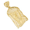 10k Gold Large Jesus Piece w/ Cut Outs Pendant