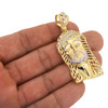 10k Gold Large Jesus Piece w/ Cut Outs Pendant