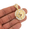 10k Gold Hip Hop Roaring Lion Pendant