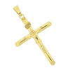 .925 Silver Hollow Bar Crucifix Pendant