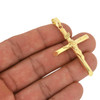 .925 Silver Hollow Bar Crucifix Pendant