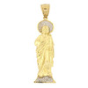 10k Gold Hollow Style Saint Jude Pendant