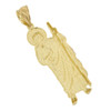 Two Tone 10k Gold Large Saint Jude Pendant