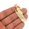 Two Tone 10k Gold Large Saint Jude Pendant