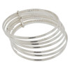 Silver Smooth Polished 7-Day Bangle