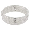 Silver Striped 7-Day Bangle