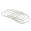Silver Striped 7-Day Bangle