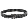 Black Rhodium Brass All Black 2 Row Tennis Bracelet