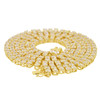 Gold Plated Brass 8mm 2 Row Tennis Chain